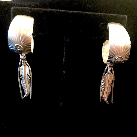 SOLD—-Sterling Silver Earrings - Picture 2 of 5